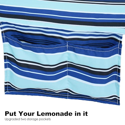 Image of GAFETE Hammock 2 Person Quilted Fabric Hammocks for Outside, Double 12ft Hammocks with Spreader Bar, Large Removable Pillow, Storage Bag, Carabiners, Max 475 lbs Capacity (Catalina Beach)