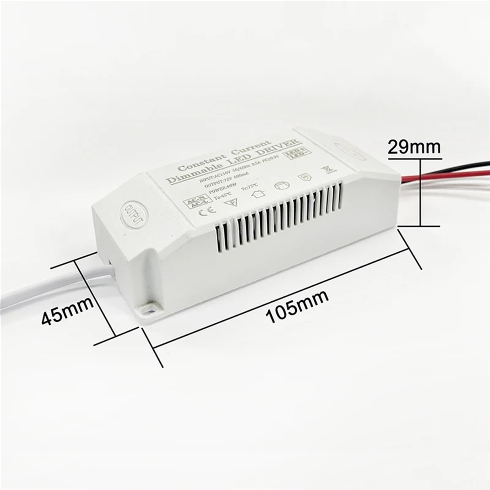 Driver LED dimmerabile Tiristore Dimmerabile Alimentatore 48W Illuminazione for luci a pannello/Faretto/Faretto(110V Dimmable)