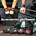Premium Wrist Weightlifting Straps Pair + Wrist Wraps Pair + Carry Bag, Perfect Weight Lifting Bundle, Heavy Duty Made for Deadlifts, Gym, Powerlifting, Strong Grip Support - For Men and Women