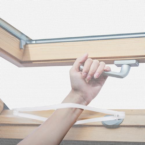 Flintronic Fliegengitter für Dachfenster, 150 x 180 cm...