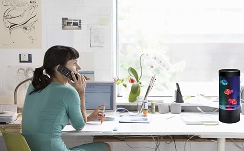 Elegantoss ELTS-NX-JF-2 Lightahead Mini Led Round Fish Lamp Color Changing Light Effects, A Sensory Synthetic Fish Aquarium Tank 9 Inches Tall Mood Lamp. thumb #3