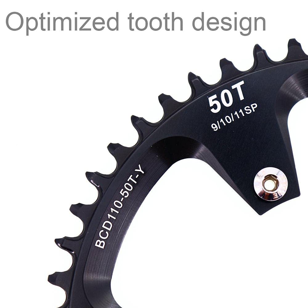 Platos para Bicicletas Plato Redondo 110BCD 32 36 38 40 42 46 48 58 60T Dientes Bicicleta de Carretera