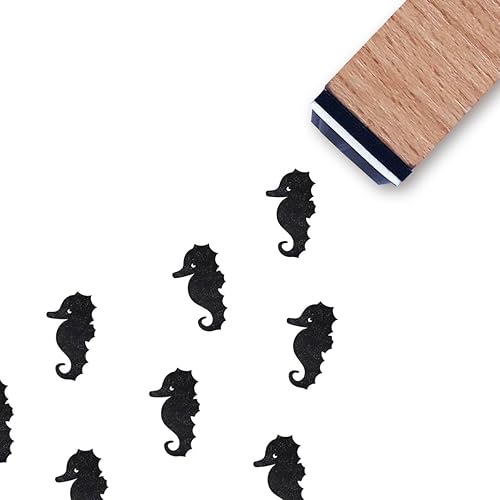 Sello de goma de caballito de mar, 35 pulgadas, pequeño sello de vida marina para álbumes de recortes, planificación de tarjetas
