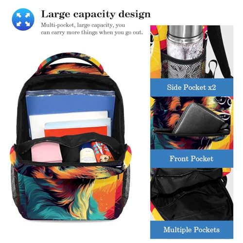 Sac à dos polyvalent robuste et lunettes de soleil rétro Cool Dog Large - 3
