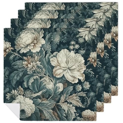 Servilletas de Tela Flores 4 Piezas 47.5x47.5 cm miniatura 1