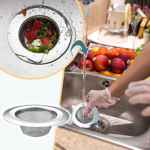 Colador para fregadero cocina 2 unidades acero inoxidable miniatura 5