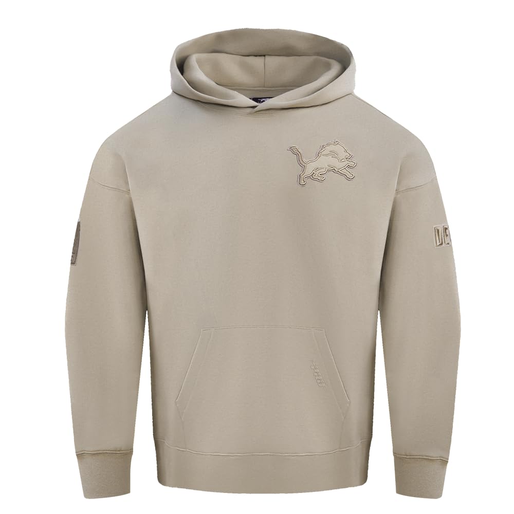 Pro Standard Mens NFL Buffalo Bills Neutral Pull Over Hoodie Taupe L