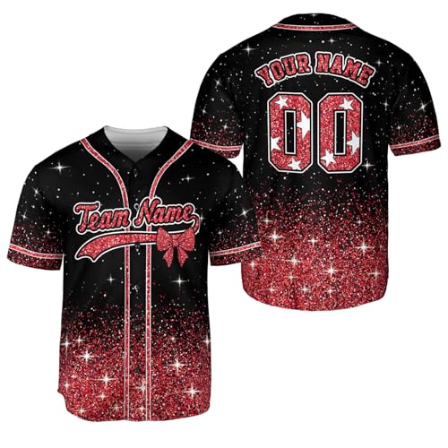 Personalized Cheerleading Team Baseball Jersey, Cheer Coach Jersey Gifts, Cheer Shirt Uniforms, Glitter Jersey S-5XL miniatura 4