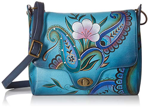 Image of Anna by Anuschka Women's Genuine Leather Flap-Over Medium Shoulder Bag