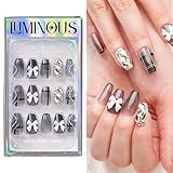 【キスニューヨーク正規店】 24枚入り ネイル チップ LUMINOUS ルミナス サロン クオリティ トレンド ネイル (LUM28J, LUM)