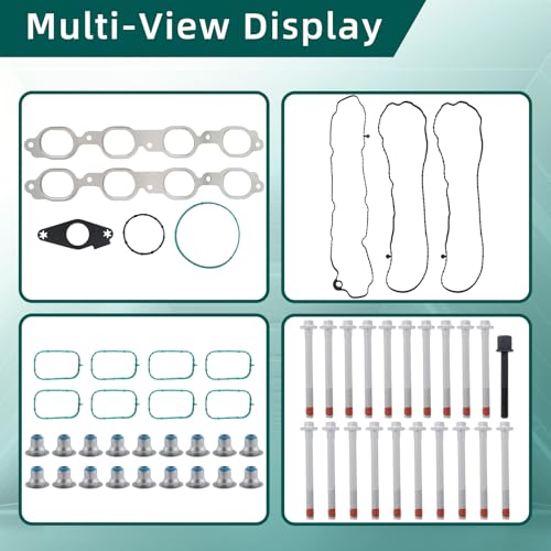 Image of AUTOKAY HS26744PT Head Gasket Set Head Bolts Fits for Chevrole Silverado 1500 2014-2019 Suburban 2015-2020 Tahoe 2015-2020 for GMC Sierra 1500 2014-2019 GMC Yukon 2015-2020 Re# ES73121 MA9761314407