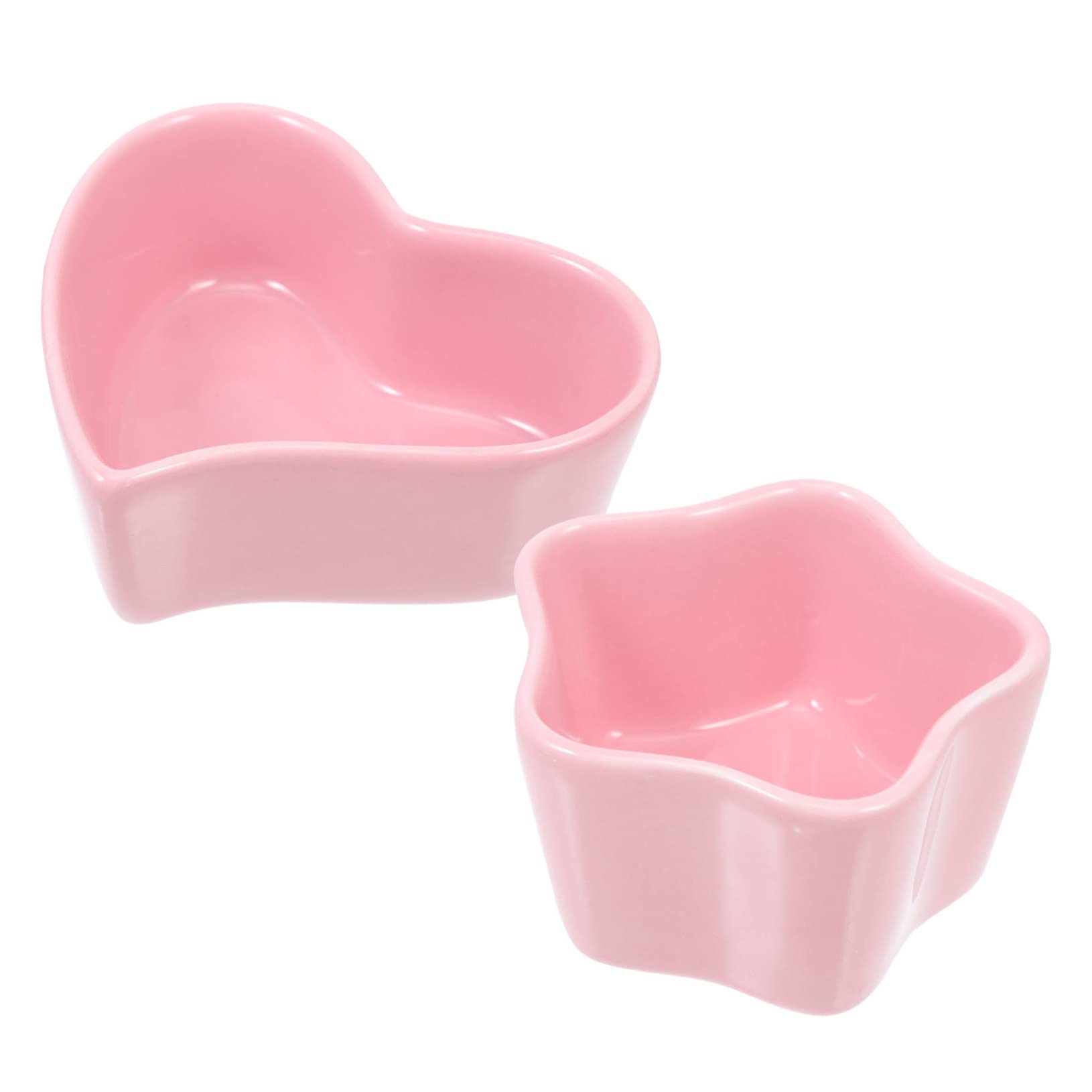 HOLIDYOYO 2Pcs Ceramic Hamster Food Bowls Non Tip Design Easy to Pet Feeder for Animals and Durable for Bunnies and Hamsters