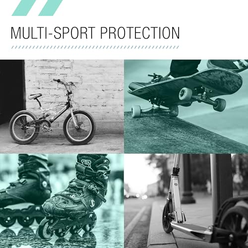 80SIX Multi-Sport Pad Set– Protective Gear for Skateboarding, Biking, Roller Skating, and Scooter - Image 4