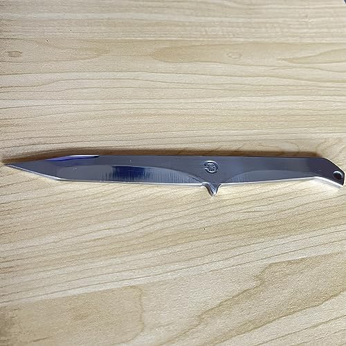 CHIMOK LIFE Throwing Spikes Set of Three, Stainless Steel Throw Knives with Leather Sheath