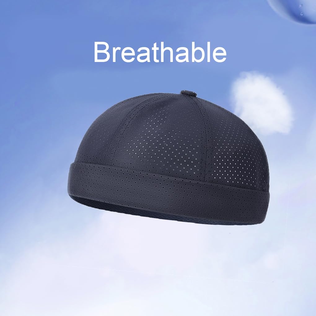 YAMEE Cappello Docker Uomo Estate Rete,Cappello Uomo Senza Visiera Casual
