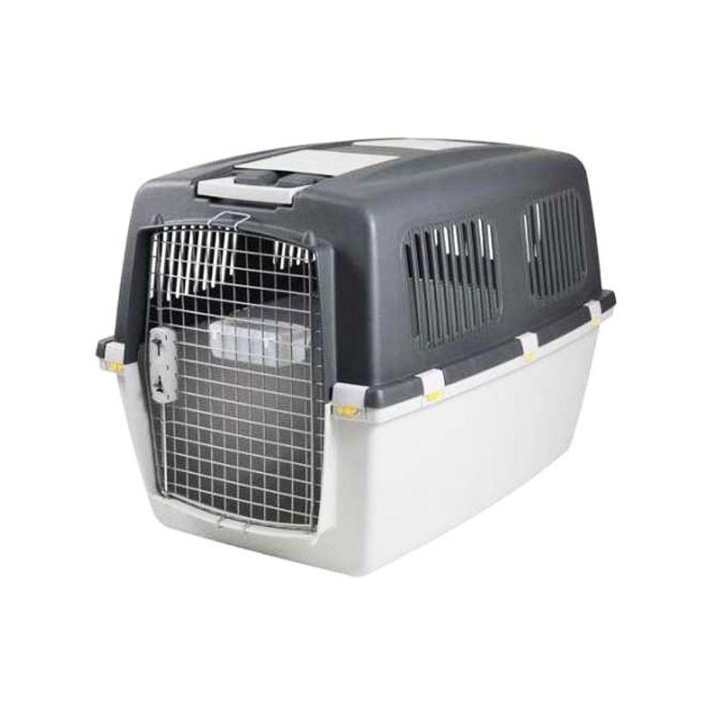 Stefanplast 97450 Gulliver 5 Iata - Transportador para Perros, Gris Oscuro/Gris Claro, 61 x 60 x 81 cm