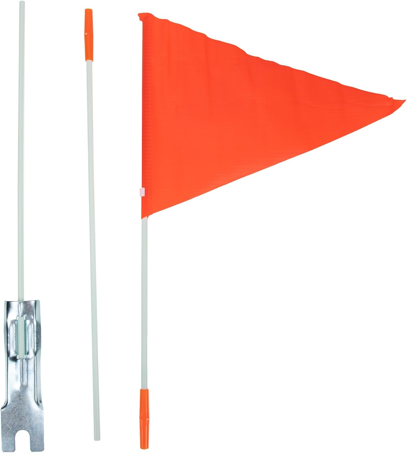 BESPORTBLE 2 Sets Bicycle Flagpole Bike Flag Mount Bike Trailer Girls Vehicle Kit Bicycle s with Pole for Safety Universal Bracket Reflective Retainer Child Glass Fiber