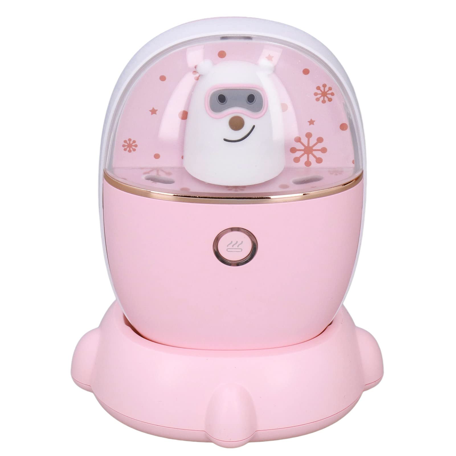 Scaldamani ricaricabile Piccolo scaldamani portatile bifacciale con ricarica USB per il viaggio a casa (Rosa)