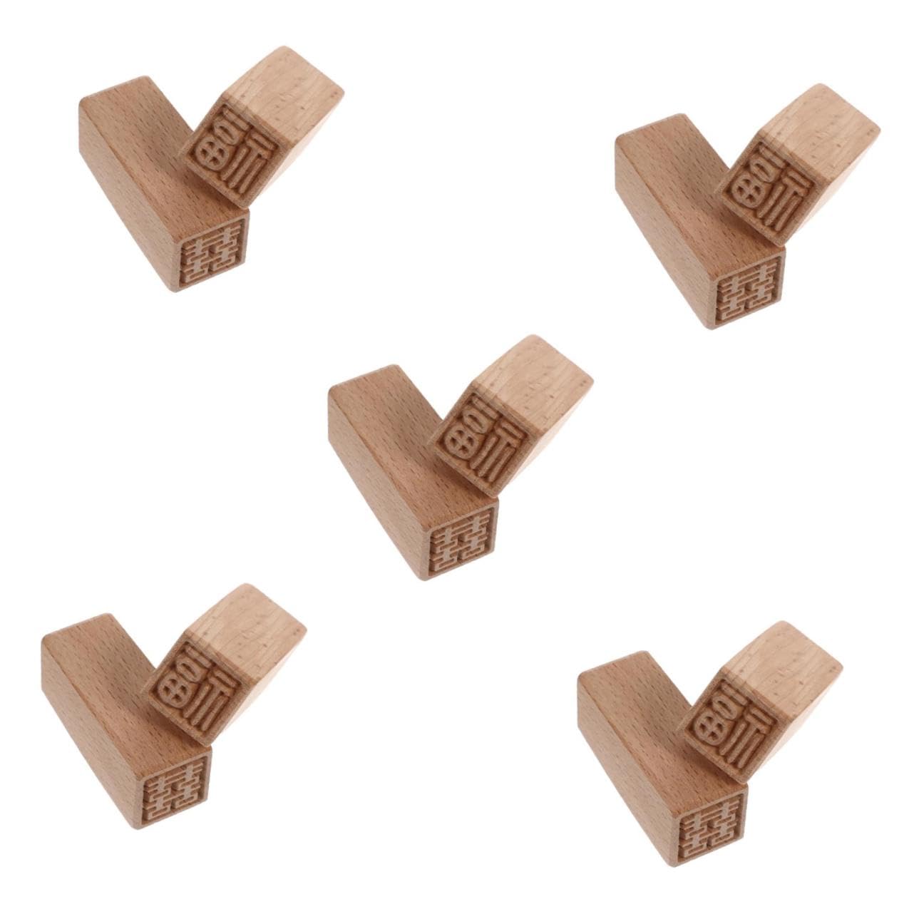 Operitacx 10piezas Sellos De Pastel De Madera Para Patrones Auspiciosos Para Decoración De Tartas y Manualidades Herramientas De Hornear Prácticas y Fáciles De Limpiar