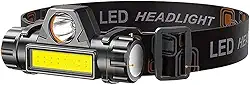 Lanterna De Cabeça Led Potente Recarregável e À Prova D'Água Para Uso em Mecânica Ciclismo Caminhada Trilha Acampamento Pesca Noturna Vigilância Portátil 4 Modos de Iluminação