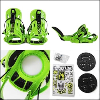 ☆FLOW スノーボード ビンディング ☆★オリーブグリーン★ Amazon | 2014年モデル FLOW/フロー ビンディング QUATTRO SE