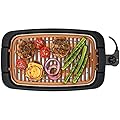 Chefman Smokeless Indoor Electric Grill, Copper, Extra Large, Nonstick Table Top Grill for Indoor Grilling and BBQ with Adjustable Temperature Control, Nonstick Dishwasher-Safe Parts, 9" x 15"