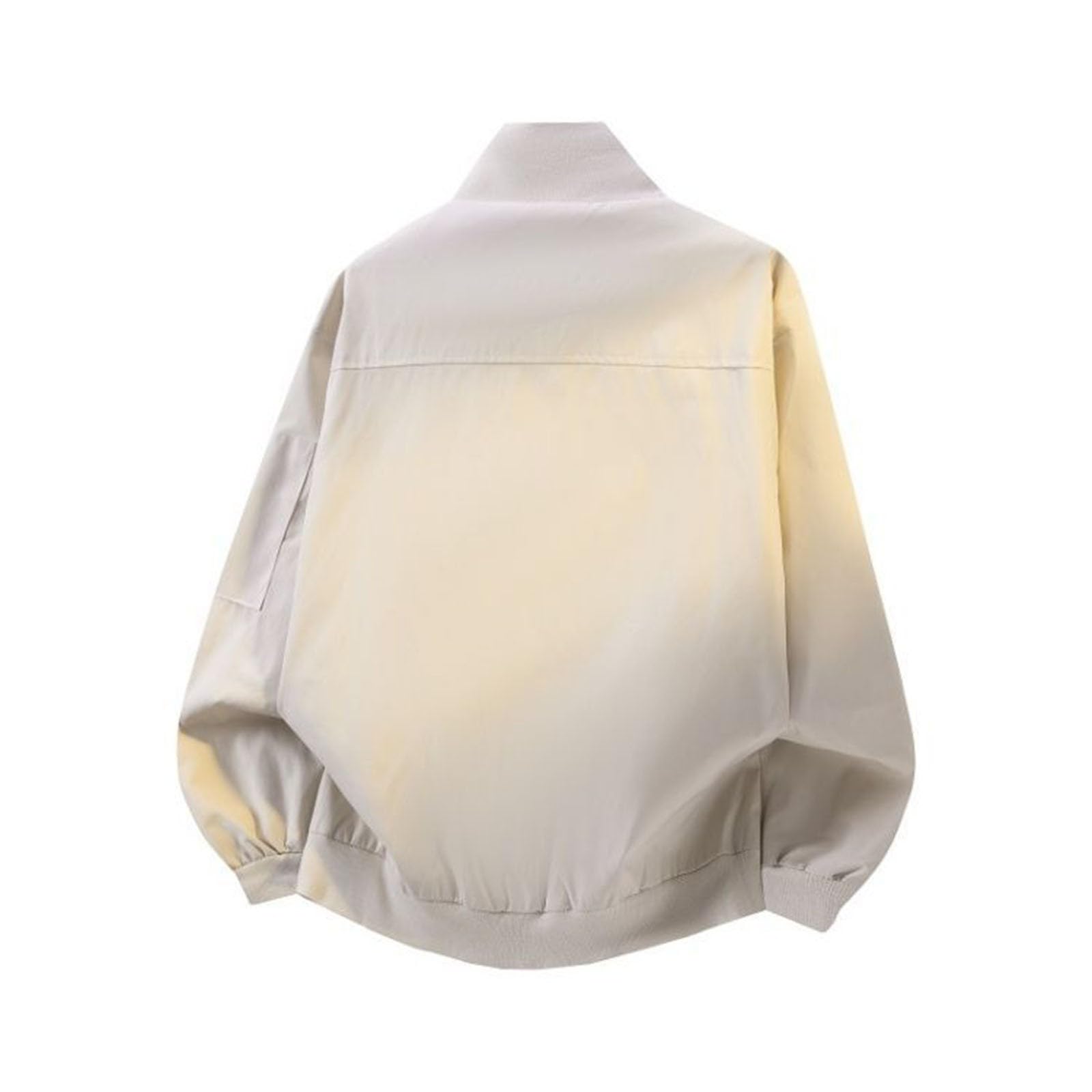 Generisch Motorrad Jacke Herren Lässige mit Stehkragen, einfarbig, leichte Oberbekleidung für den Alltag