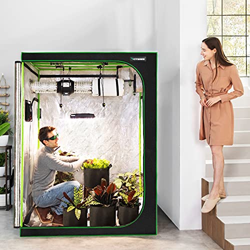 VIVOSUN GIY 4x2 Grow Tent Complete System, 4x2 ft. Grow Tent Kit Complete with 4 Inch Inline Fan Package, VS2000 LED Grow Light, Temperature Humidity Monitor, Netting, Grow Bags, Pruning Shear & Timer 2 VIVOSUN GIY 4x2 Grow Tent Complete System, 4x2 ft. Grow Tent Kit Complete with 4 Inch Inline Fan Package, VS2000 LED Grow Light, Temperature Humidity Monitor, Netting, Grow Bags, Pruning Shear & Timer - Image 3