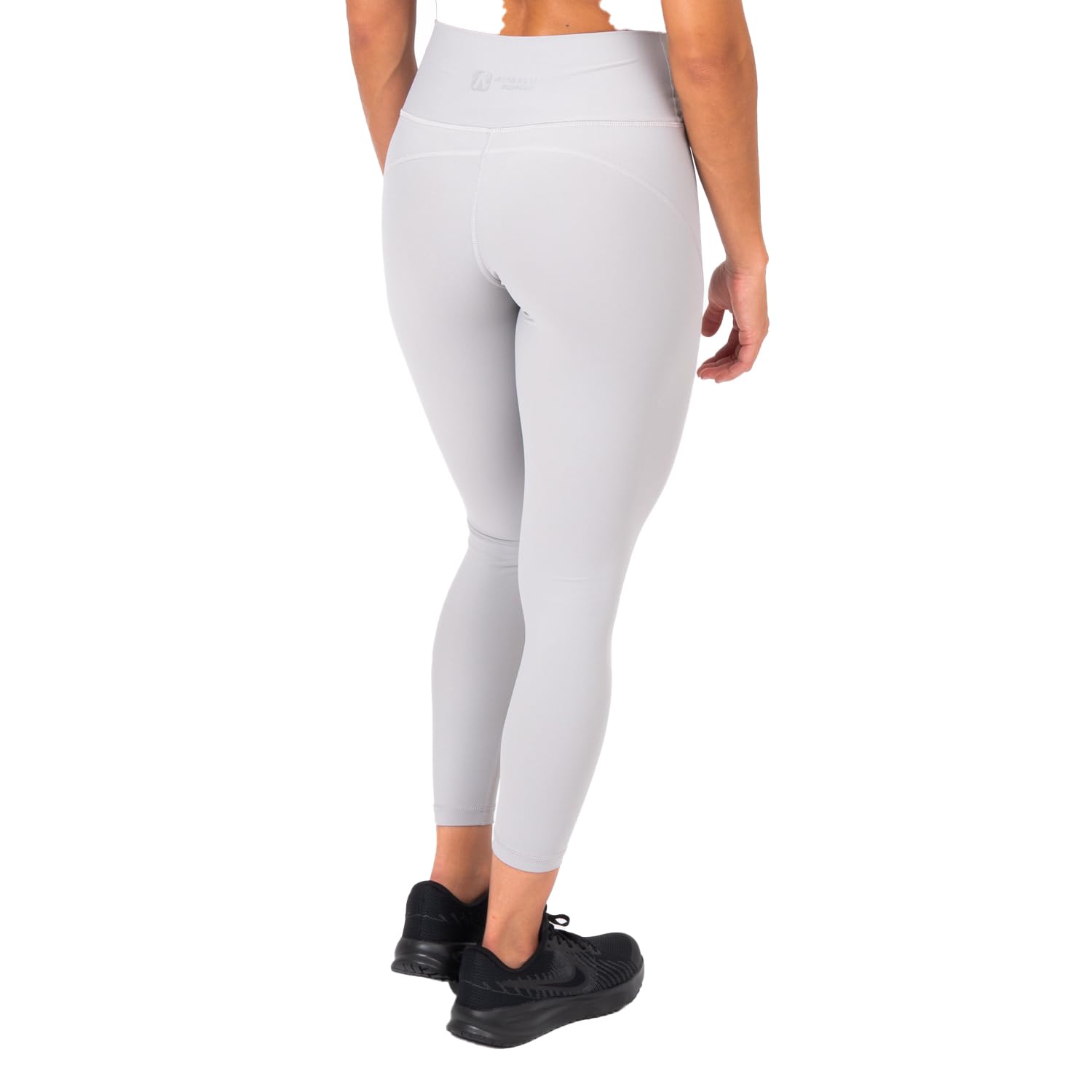 Mallas Deporte Mujer, Largas AuraLux II Tights Core Light Grey, de Cintura Alta, con Lycra AuraLux, Gran Adaptación al Cuerpo, Costura Plana y sin Roces
