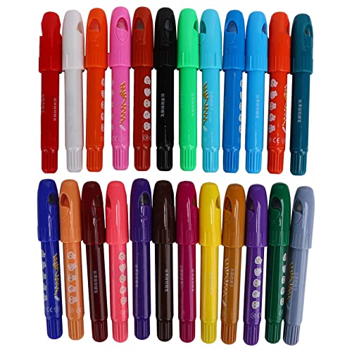 Crayons rotatifs colorés Changor pour dessin enfant - Pack de 6 cires écologiques