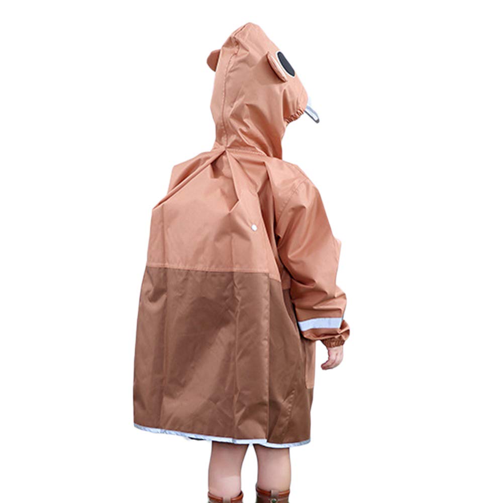 GUOCU Bambino Giacca Antipioggia Con Posizione Dello Zaino Poncho Pioggia Cappotto Impermeabile