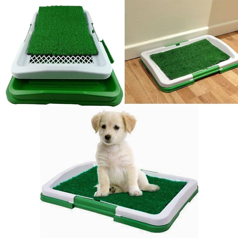 VAEGI Puppy Potty Tray Grass pad||Puppy Pad with Tray Large Dog Litter Box Toilet Artificial Fake Grass||Puppy Training Pads Dog Patio Potty Indoor Outdoor Toilet Pad Mat for Balcony(Pack of 1) (B0DCW8D5Q4) Amazon Price History, Amazon Price Tracker