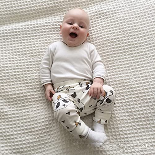 Baby Boy Deer Pants Small Animal Print Mid Waist Elastic Belt Casual Harem Pants2