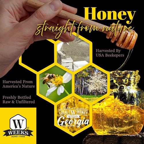 Weeks Extra Hawt Hot Honey 16 oz Botella de Squeeze miniatura 4