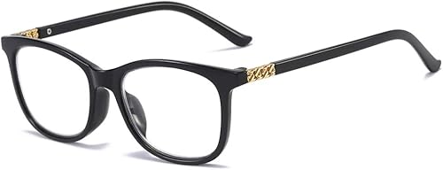 Mwah Gafas de lectura progresivas para mujer, multifocal, bloqueo de luz azul, 2.0 x negro