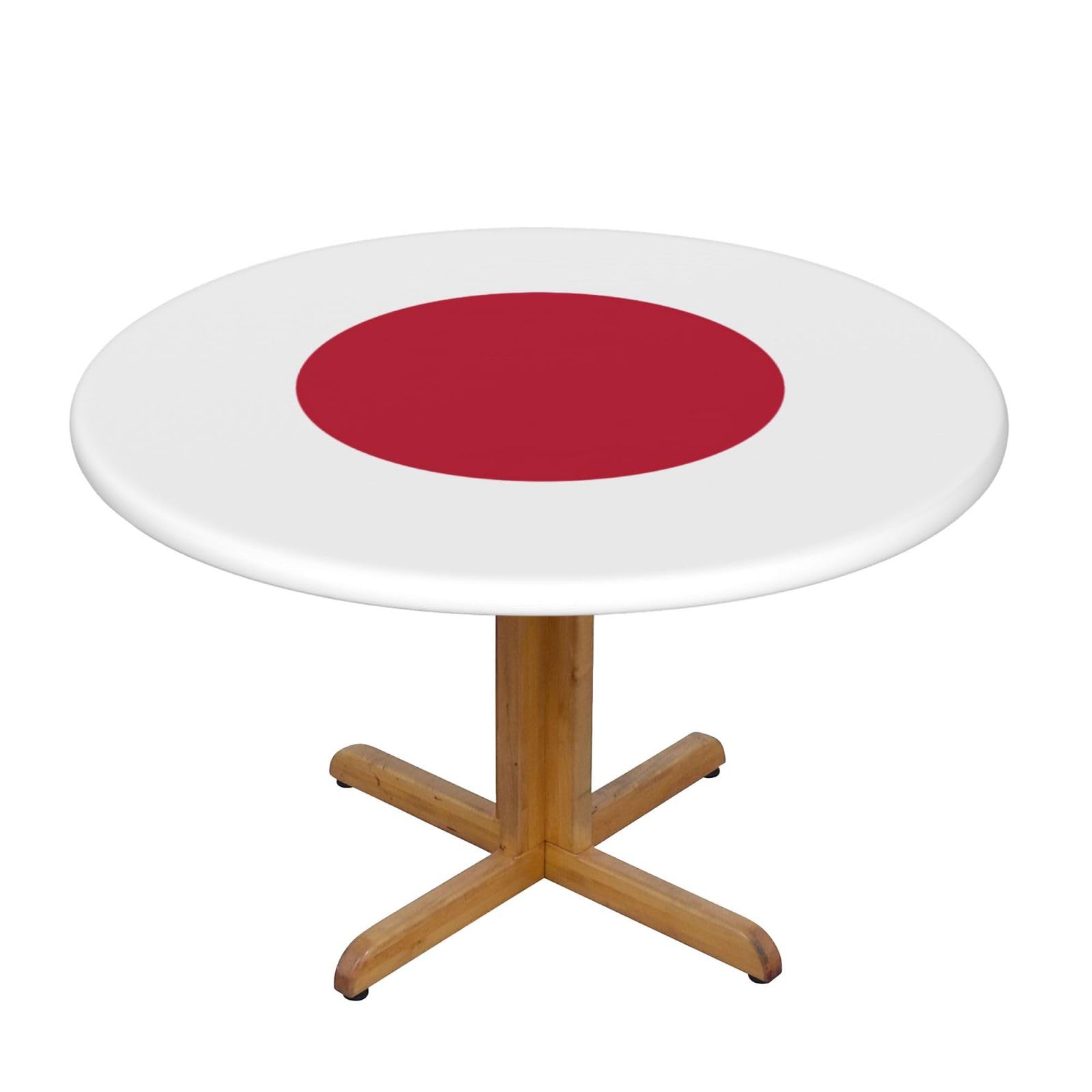 Japanese Flag Print Oxford Wipeable Tablecloth Oil-Resistant Outdoor Table Cover Reusable Birthday Table Protector