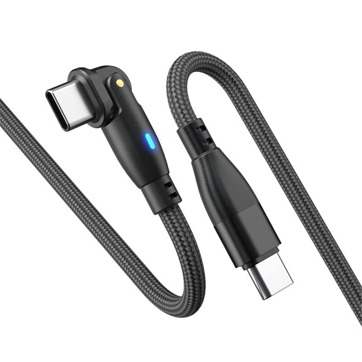 Junichi Magnetisches Ladekabel USB C auf USB C/Micro USB Magnetkabel (5 Stück,0.5m+1m+1m+2m+2m) PD 60W Schnellladung 540° Drehung 2-in-1 Magnet USB kabel für Android Micro USB Typ C Smartphone Laptop