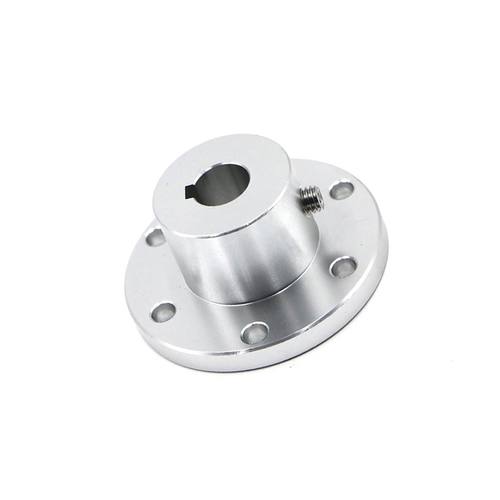 1PCS Flanschkupplung Aluminiumlegierung Durchmesser 5 6 8 10mm 12 14 15 16 18 mm Keilnutkupplung (Color : 15mm keyway, Size : A)