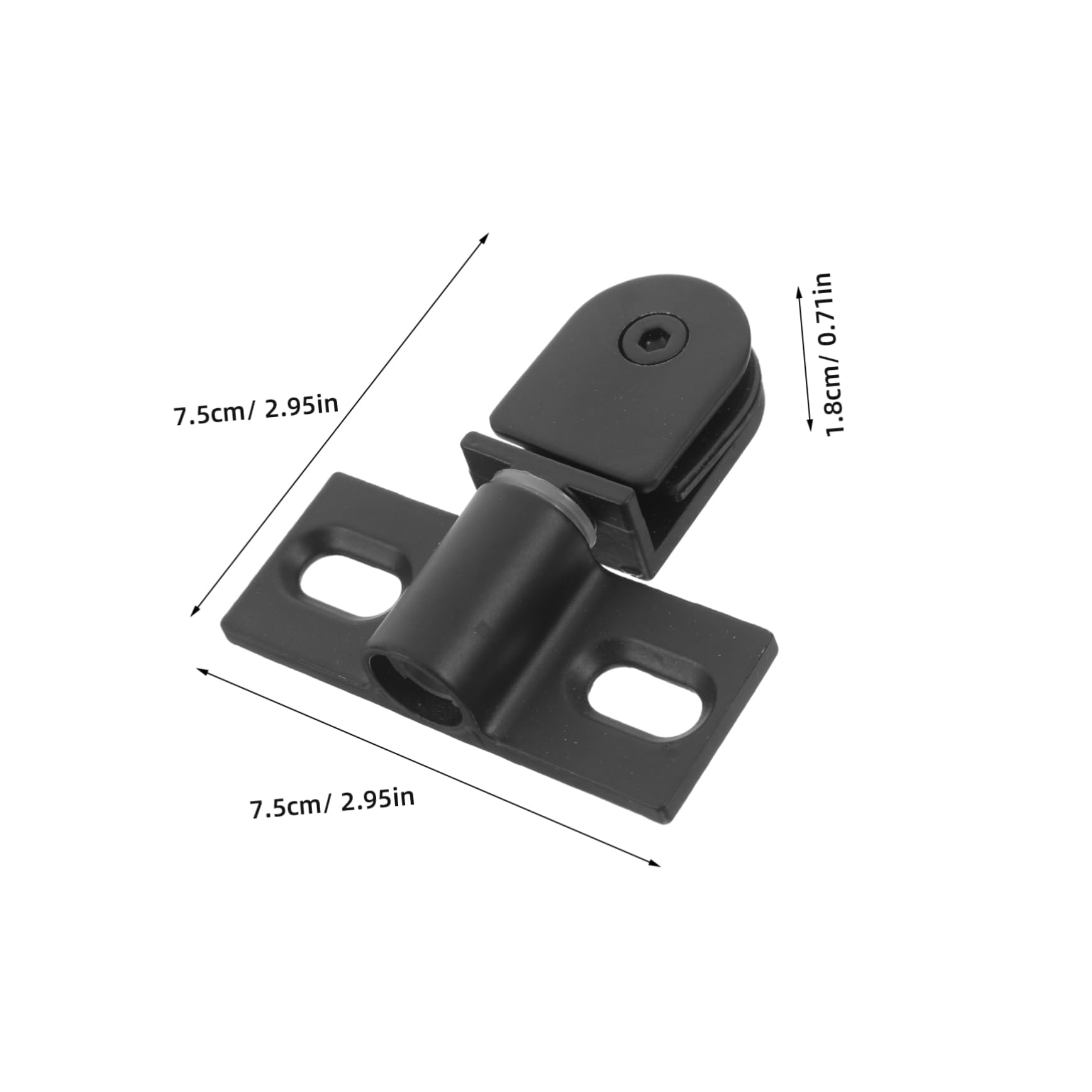 Homoyoyo Glass Shower Door Hardware Kit Flush Hinges Pivot Hinge Glass Clamp for Unframed Pivot Shower Doors