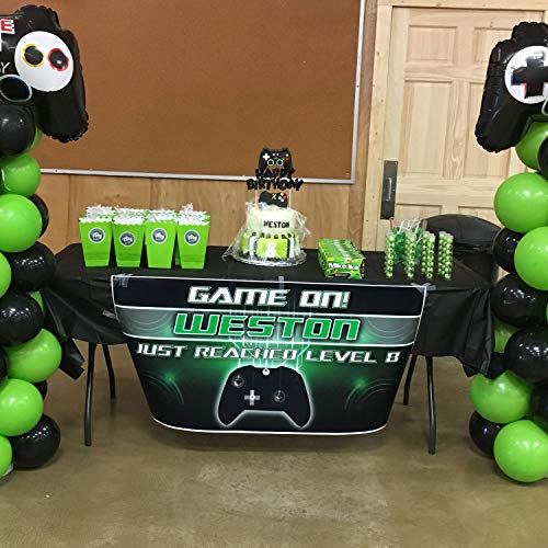 Video Game Cake Topper Glitter Game Controller Happy Birthday Cake Topper Cake Decorations Picks For Kids Gaming Themed Birthday Party Supplies #TOP4