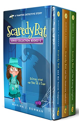 Scaredy Bat Books 1-3 Series Collection: Illustrated Vampire Detective Stories for Kids (Scaredy Bat Collection Book 1)