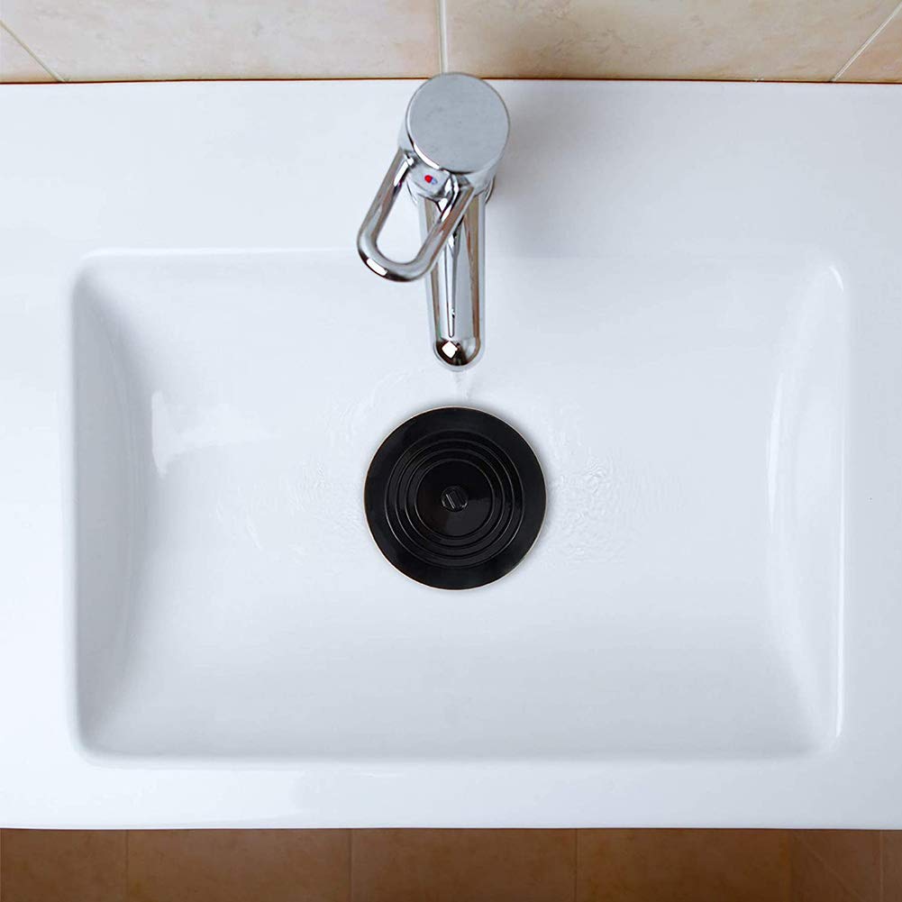 Tappo Di Scarico Con Valvola Di Ritiro In Silicone, Accessorio Per Lavandino, Scarico Lavabo - Foto 12