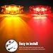 Partsam 12V Led Trailer Lights Waterproof, 2Pcs 6 Inch Oval Led Trailer Tail Lights Stop Turn Brake Tail Lights, 8x Mini Oval Led Marker Clearance Lights Utility boat RV Camper cargo dump Trailer