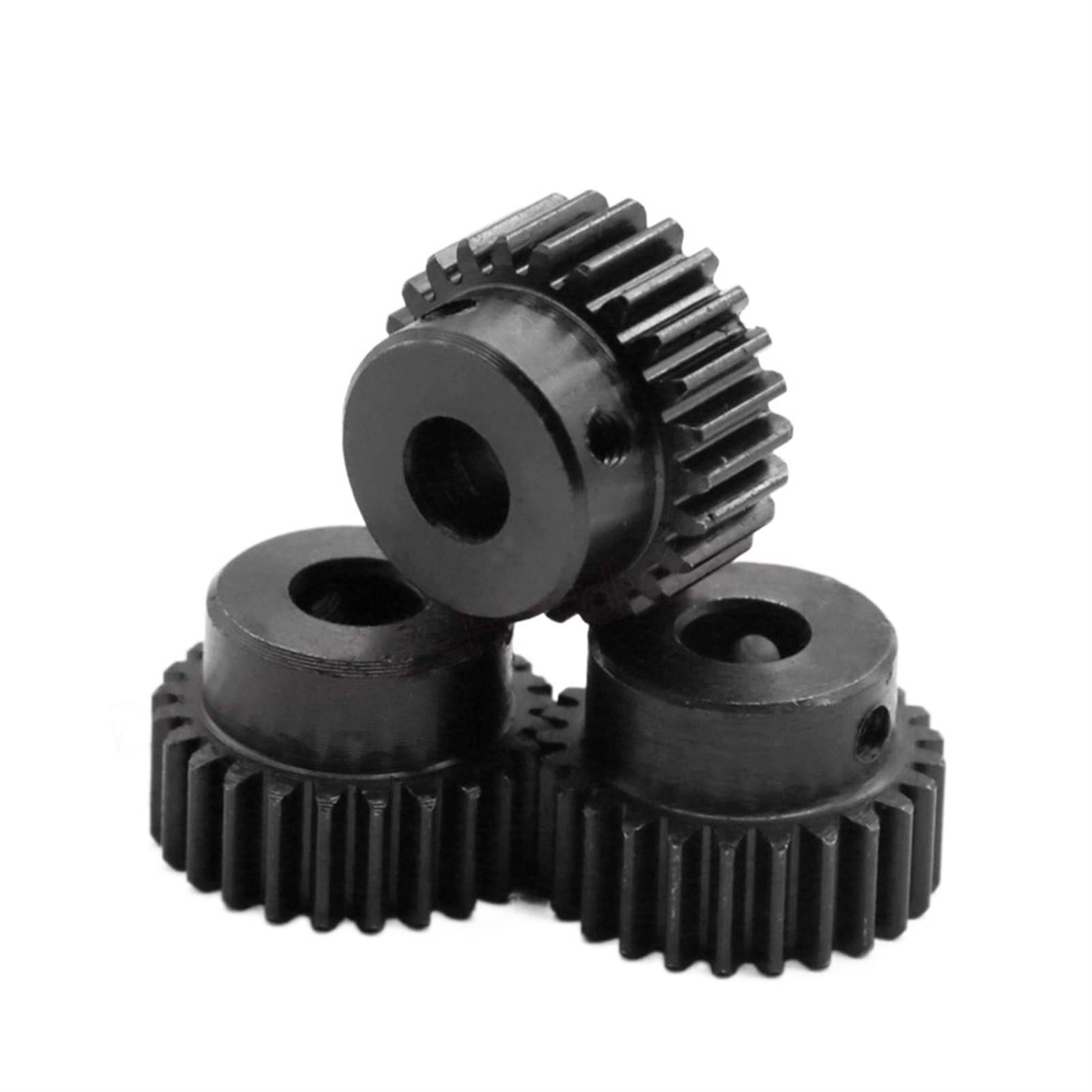 Kegelräder 2 Stück 1 Modul Stirnrad 15T 18T 20T 24T 25 Zähne 1M Schritt Stirnrad Ritzel 5mm 6mm 8mm 10mm 12mm Bohrung 45 Stahl Schwärzungsgetriebe (Size : 20 Teeth(10mm bore))