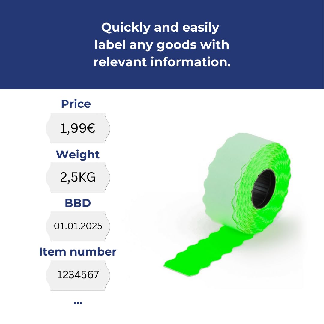 Etichette Autoadesive Prezzi 26x12mm - 9000 Pezzi, Arancione, Permanenti O Rimovibili - Foto 6