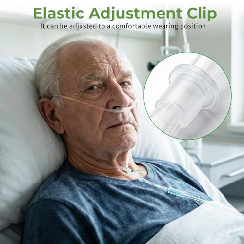 Image of 5 Pack 16Ft Oxygen Nasal Cannula for Adult, Soft Oxygen Tubing, Cannula Nasal Tubing, Kink Resistant, Lightweight Tube