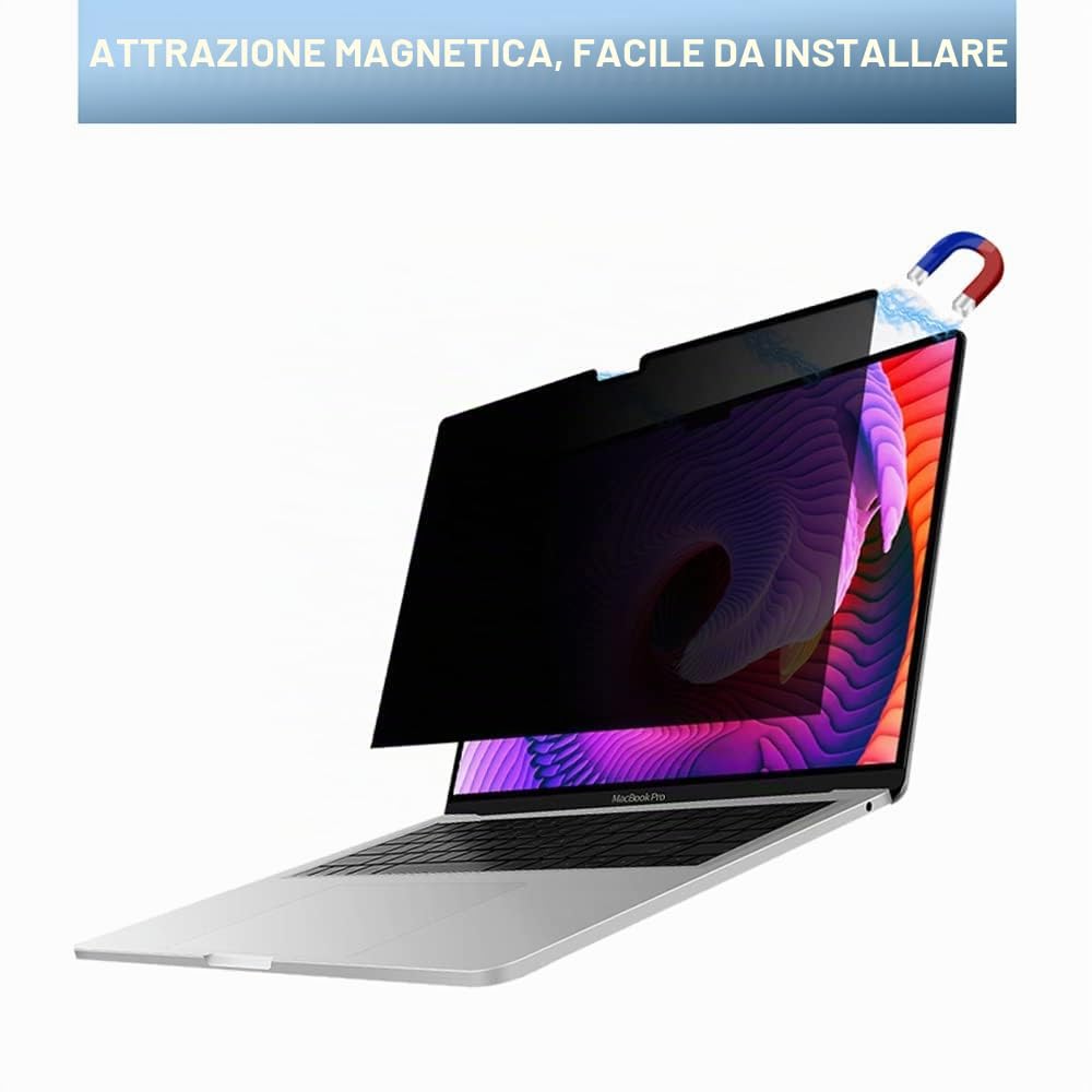 Schermo magnetico per privacy per MacBook Pro 16 pollici (2021, M1 Pro) | Filtro privacy per laptop e protezione antiriflesso