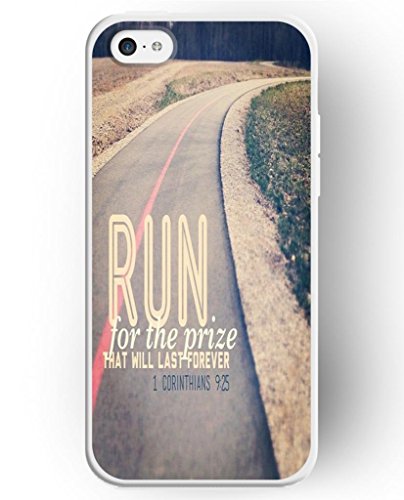 UKASE Casos para Apple iPhone 5 C con la ilustración de Moda Imagen de Run for el Premio Que durará para Siempre