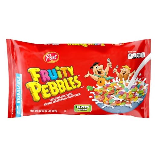 Fruity PEBBLES Breakfast Cereal for Kids, Gluten Free, 32 oz Bag