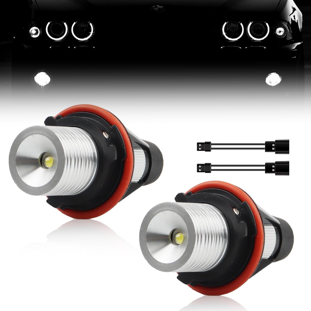 GSOWO 2 Stücke 6000k 10 W Halo Marker Ring für E39 E53 E60 E61 E63 E64 E65 E66 E87, [Langlebig & Effizient] Hochwertige Can-bus Fehlerfrei